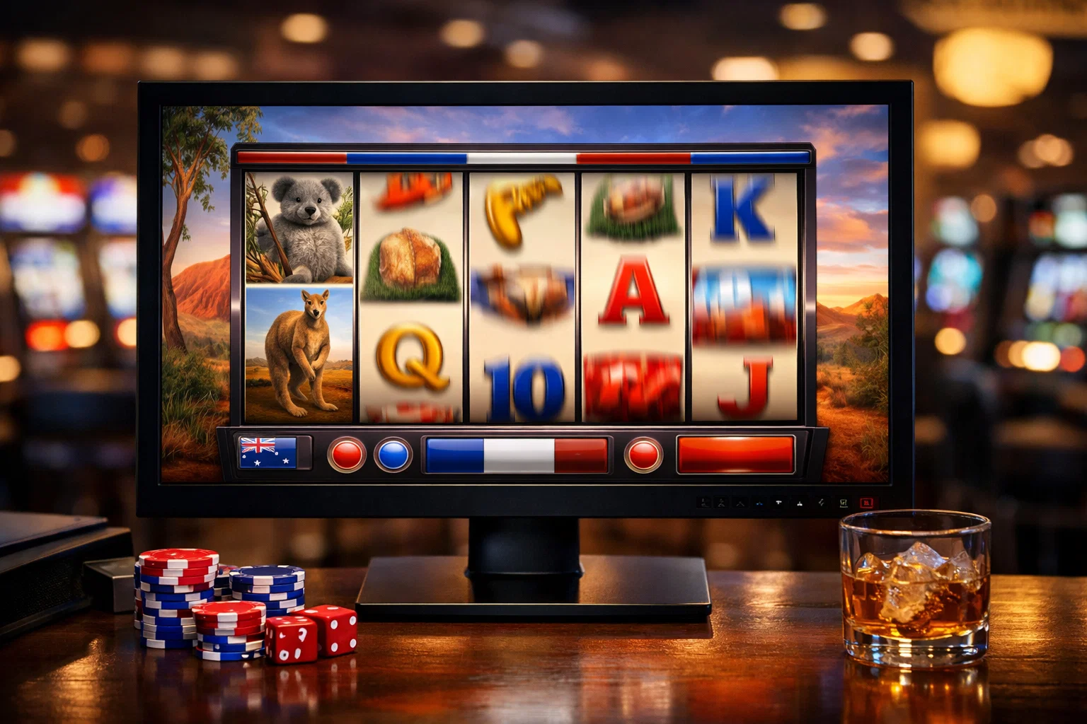 Happy person winning free spins on online pokie